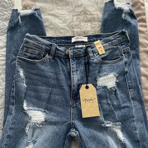 NEW Distressed Skinny Jeans size 7
